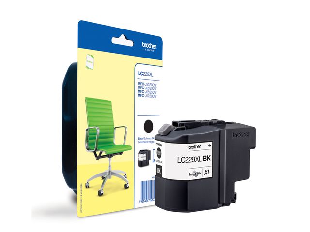 Bläckpatron BROTHER LC229XLBK svart