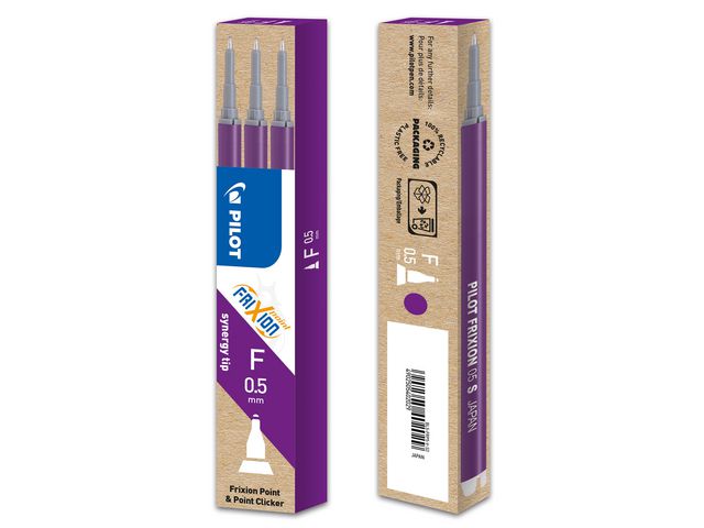 Refill PILOT Frixion Syner 0,5 viol 3/fp