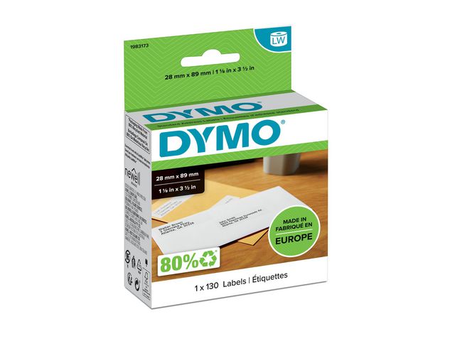 Etikett DYMO LW 28x89mm 130/fp