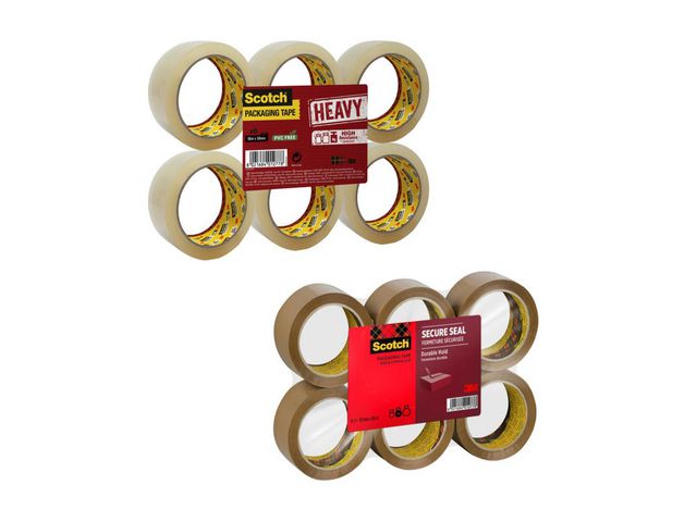 Packtejp SCOTCH Secu 50mmx66m klar 6/fp