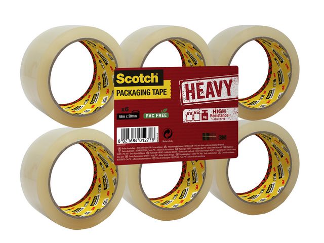 Packtejp SCOTCH Secu 50mmx66m klar 6/fp