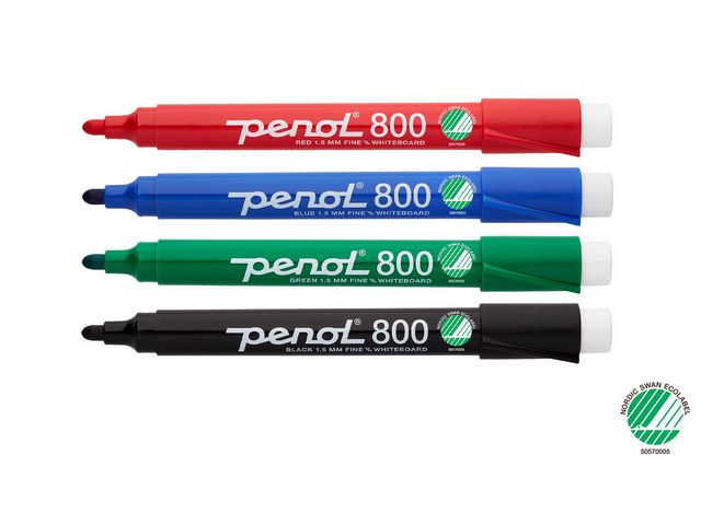 Whiteboardpenna PENOL 800 rund svart