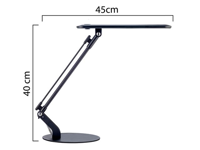 Lampa UNILUX Rumbaled LED svart
