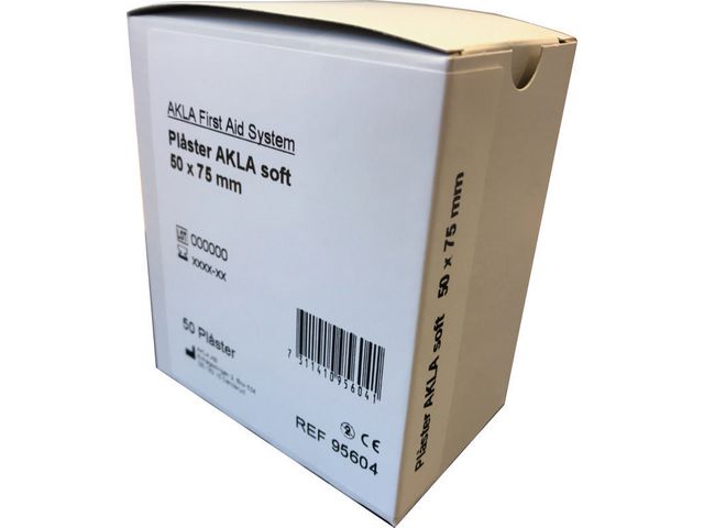Plåster AKLA Soft NW 50x75mm 50/fp