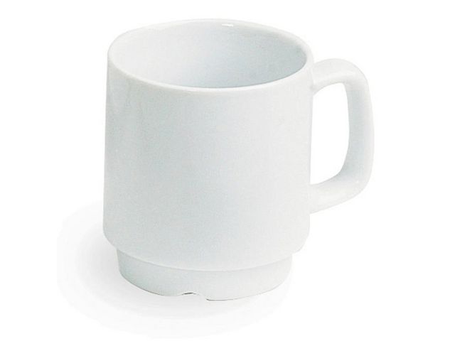 Mugg med öra porslin 26cl vit 6/fp