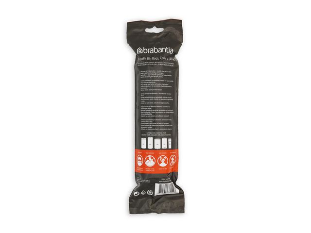 Insatspåse L BRABANTIA 40-45L vit 10/rl