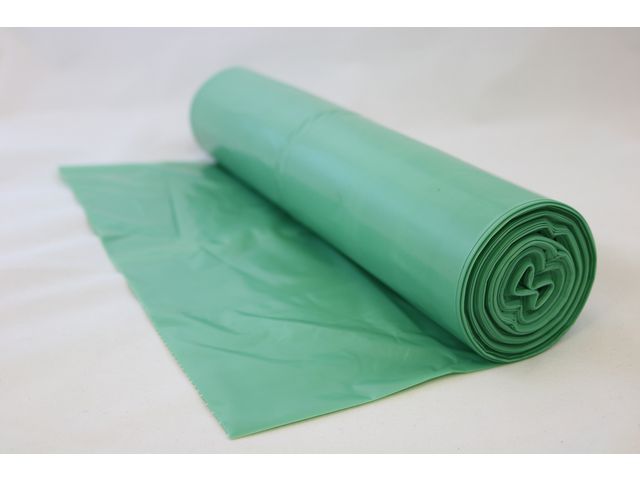 Plastsäck Bio 125L 35my grön 25/rl