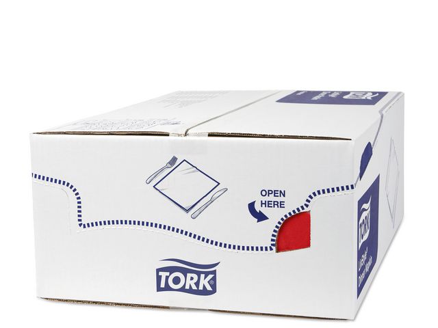Servett TORK LinStyle Middag röd 50/fp