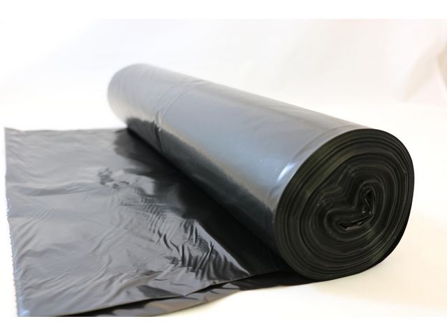 Plastsäck LLD R70% 125L 40my svart 25/rl