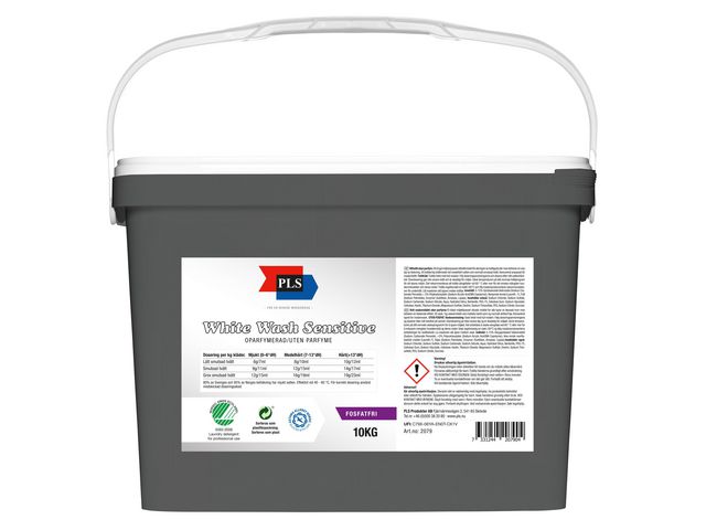 Tvättmedel PLS White Wash Sensitive 10kg
