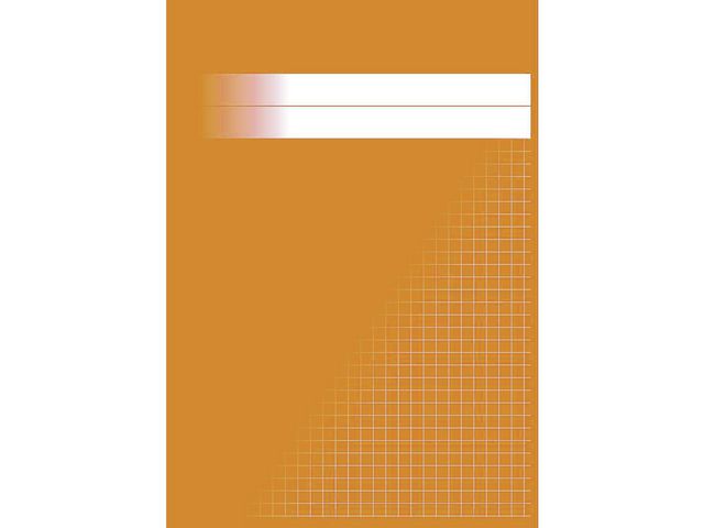 Räknehäfte A5 rutat 5x5mm orange