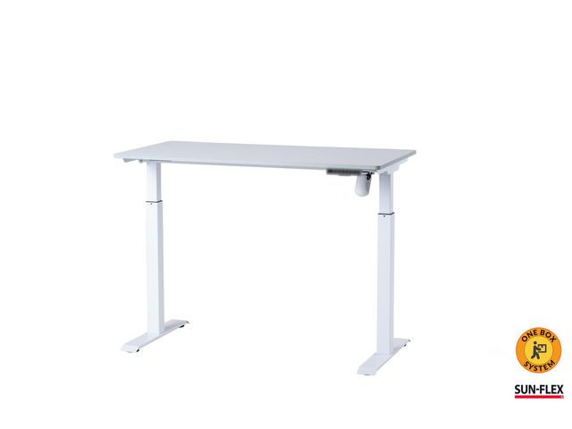 Bord höj/sänk SUN-FLEX 120x60cm vit