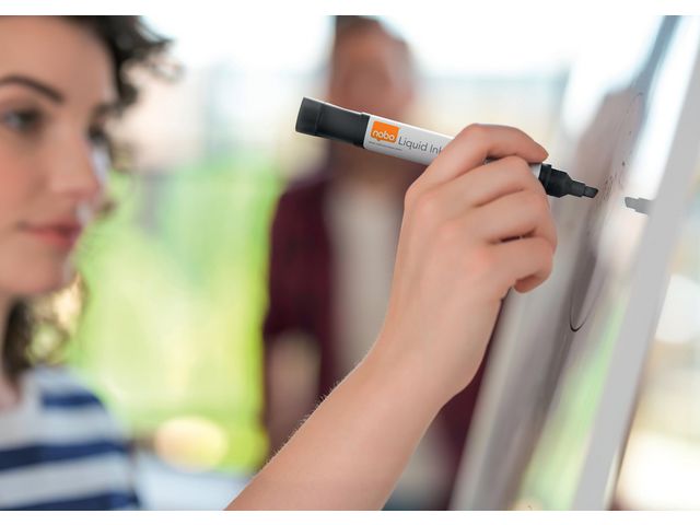 Whiteboardpenna NOBO Liq sned mix 10/fp