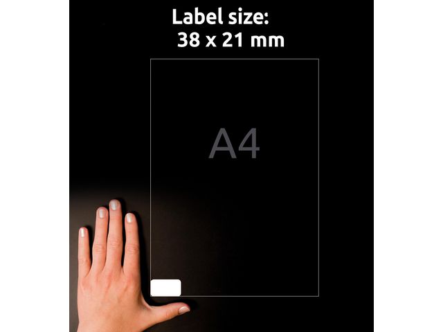Etikett AVERY Stretch 38x21mm 3250/fp