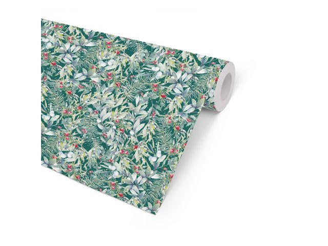 Julpapper Winter green 57cmx154m