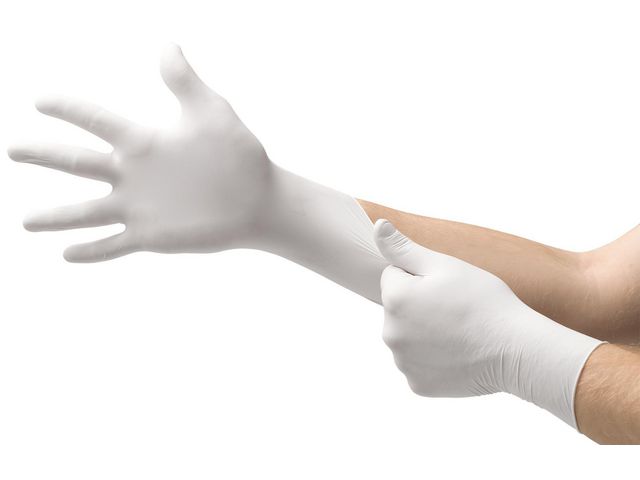 Nitrilhandske 92-205 vit 8 100/fp