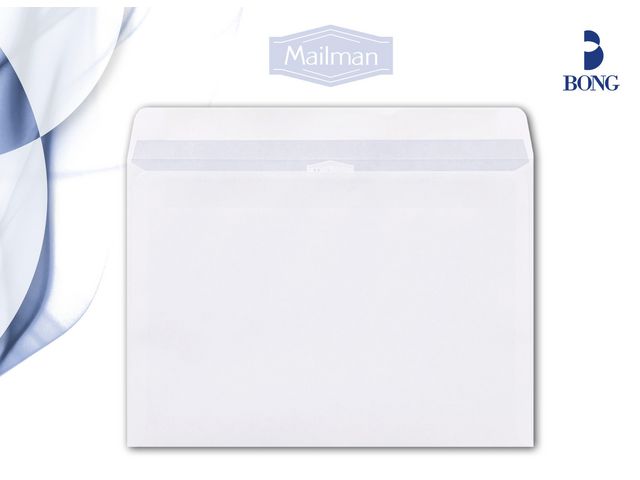 Kuvert MAILMAN C4 SH 100g vit 500/fp