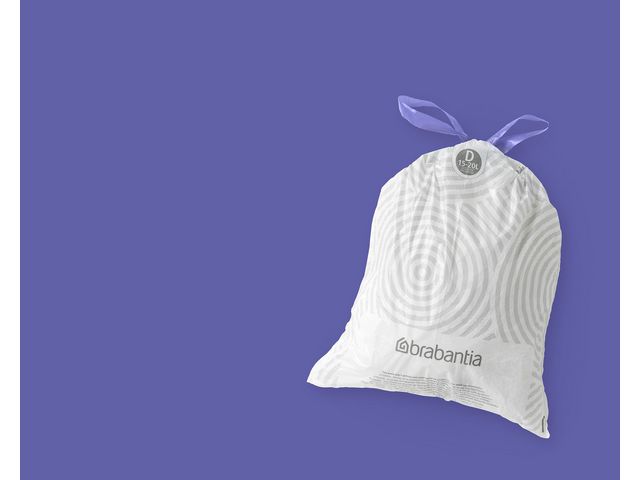 Insatspåse D BRABANTIA 15-20L vit 40/fp