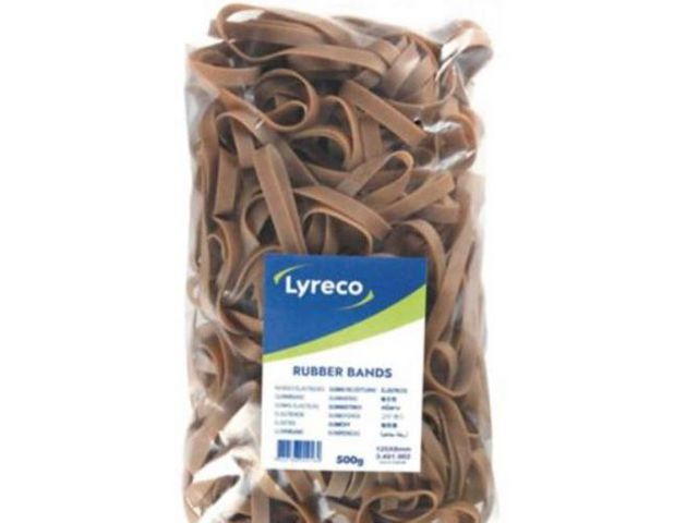 Gummiband LYRECO 125x8mm 500g 200/fp