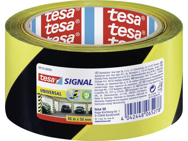Markeringstejp TESA Sign. 50mmx66m gul/s