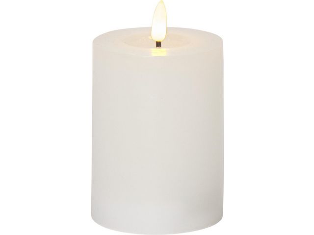 Blockljus STAR T Flamme LED 12,5cm beige
