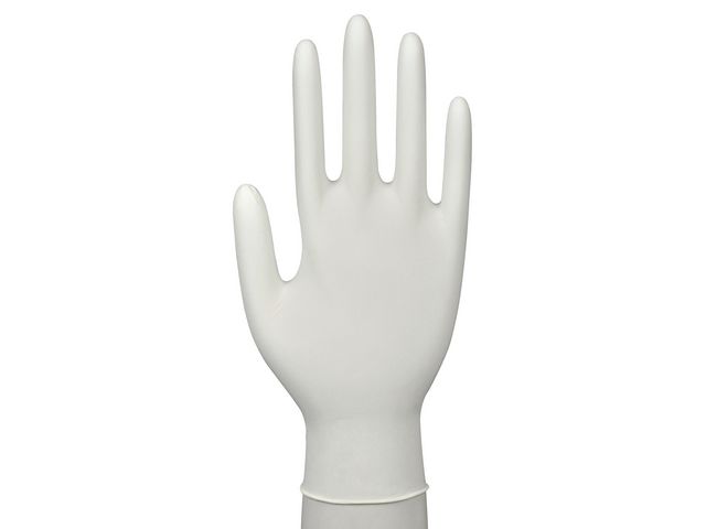 Nitrilhandske acc/puderfri vit XL 150/fp