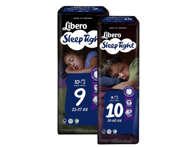 Blöja LIBERO SleepTight S9 22-37kg 10/fp