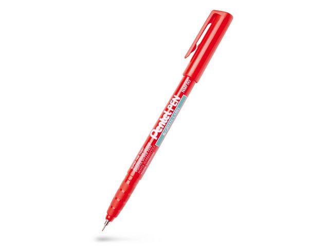 Märkpenna perm. PENTEL super fine röd