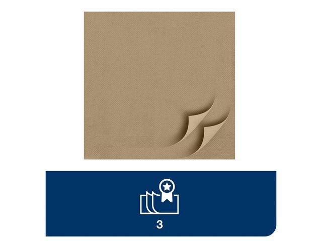 Servett TORK Lunch 3-lags beige 150/fp