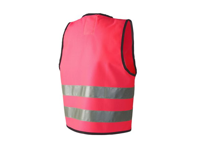 Reflexväst Kardborre fram XS rosa