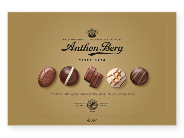 Choklad ANTHON BERG Guld ask 400g