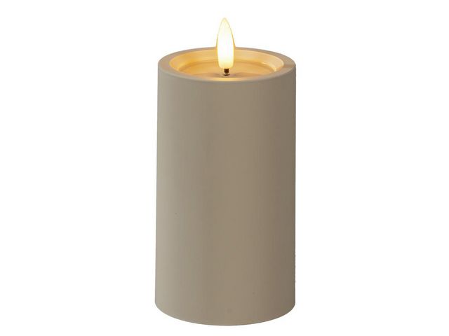 Blockljus KONSTSMIDE LEDtimer beige 12cm