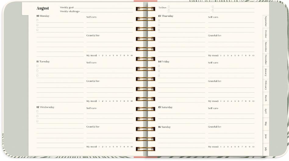 Kalender Life Planner Green A5 26/27