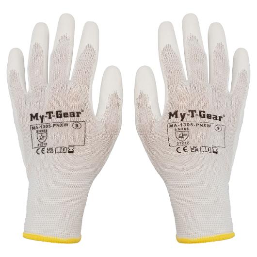 Montagehandske MY-T-GEAR PU vit 7