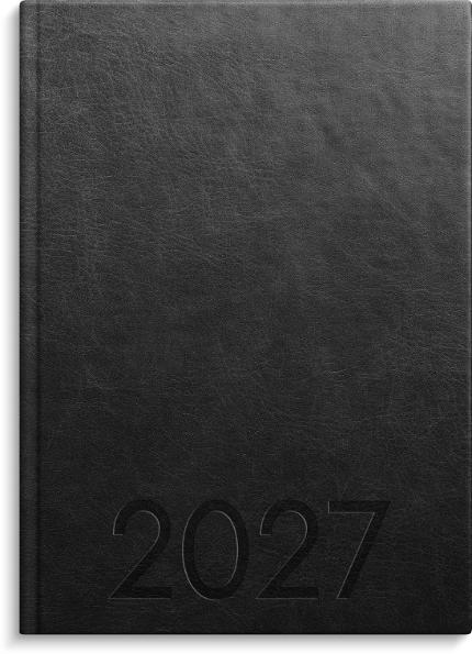 Kalender Weekly A5 2027 konstl inb svart