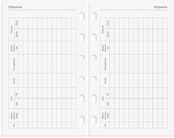 Compact Systemkalender 2027 skinn svart