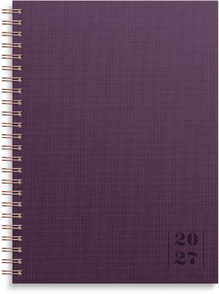 Kalender Business Textile 2027 plommon
