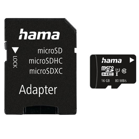 Minneskort HAMA Micro SDHC 16GB CL10