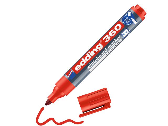 Whiteboardpenna EDDING 360 röd